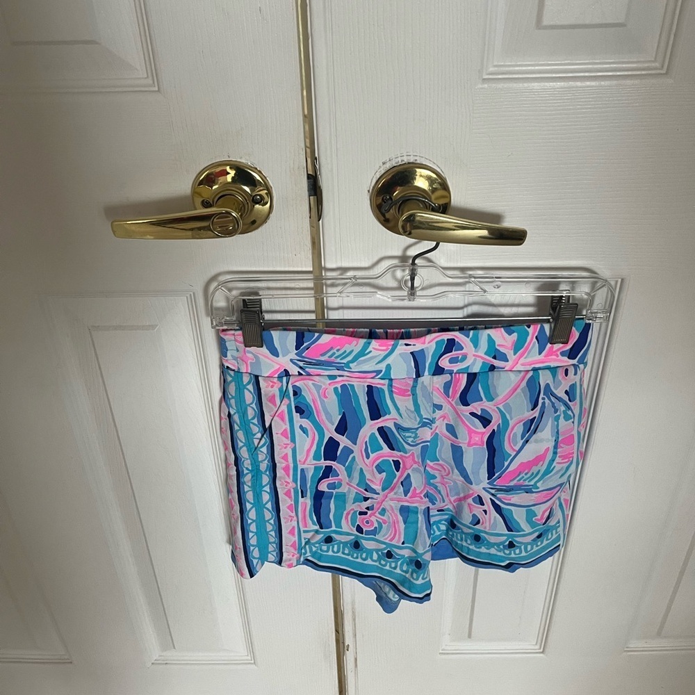 Lilly Pulitzer Neilah Reel Nauti Engineered Shorts, Size XXS. Skim Blue. - Picture 9 of 12